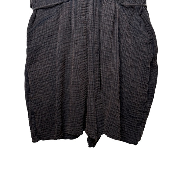 Anthropologie Molly Gauze Black Wash Women’s Oversized Cover-Up Romper Sz XL - Picture 7 of 13